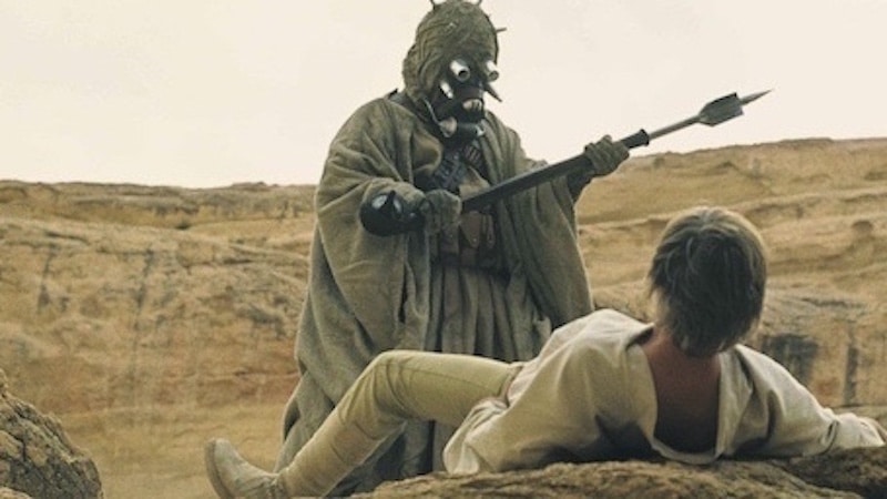 Luke Skywalker is attacked by the Sand People on Tattoine - Star Wars - A New Hope - Storytelling Element