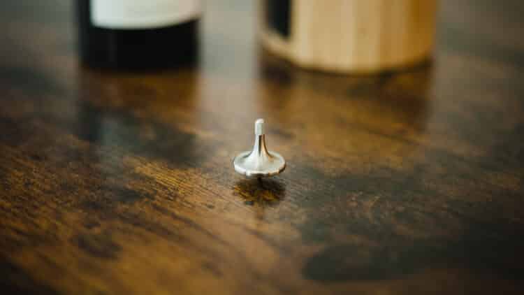 Spinning Top on Table