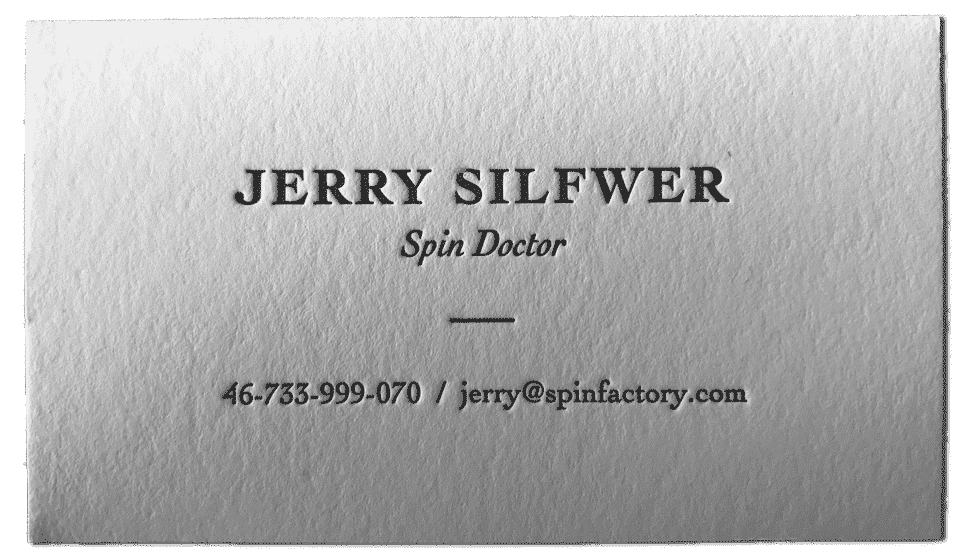 Jerry Silfwer | Business Card