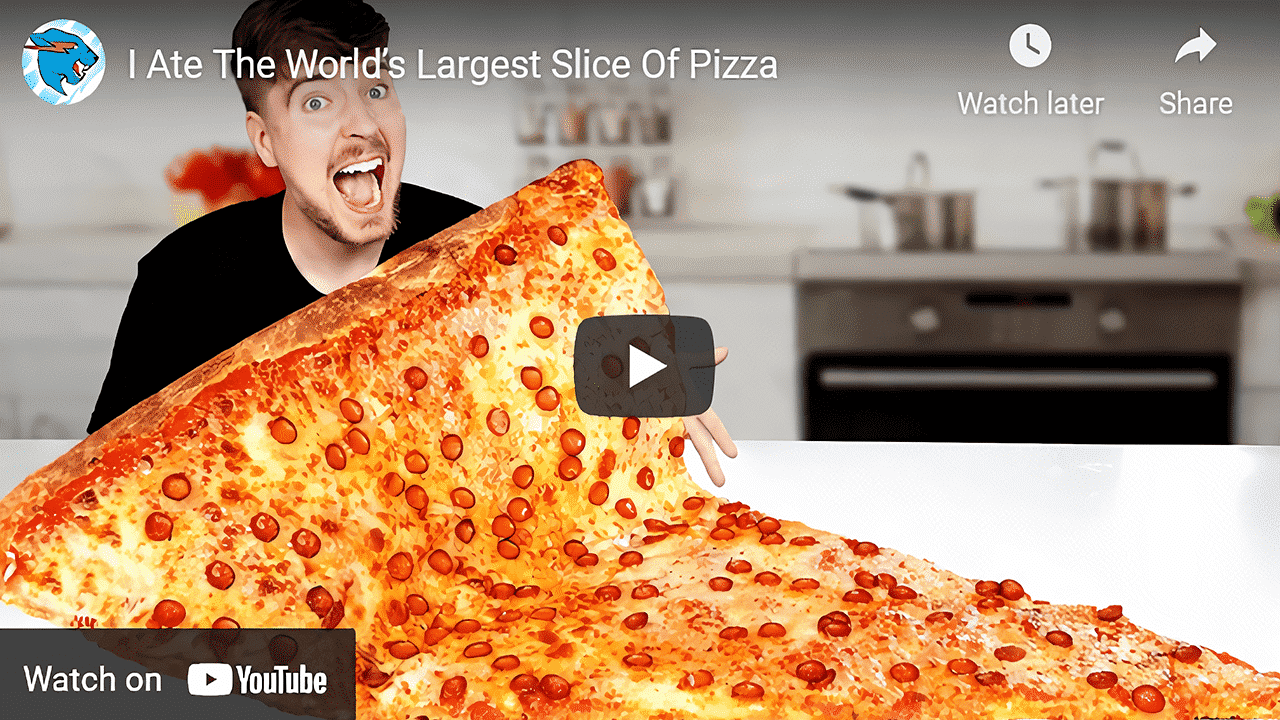MrBeast - Largest Pizza - Thumbnail