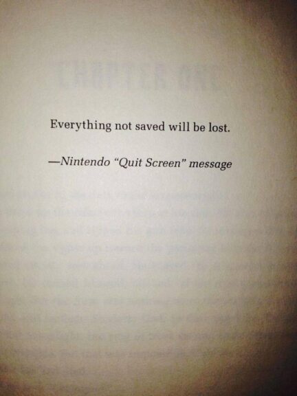Everything Not Saved Will Be Lost - Nintendo Quit Screen