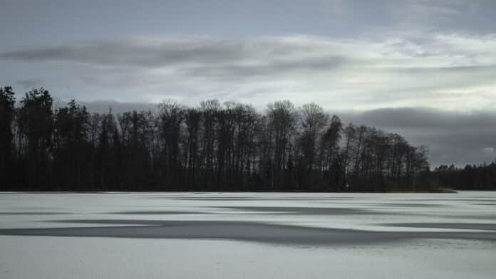 View Over Frozen Lake
