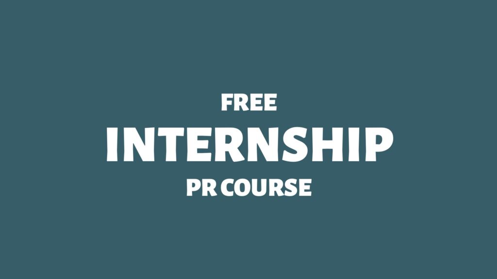 Free Internship PR Course - Doctor Spin - Public Relations Blog