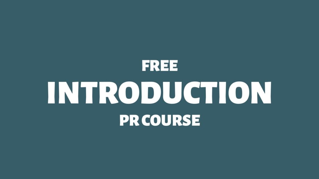 Free Introduction PR Course - Doctor Spin - Public Relations Blog