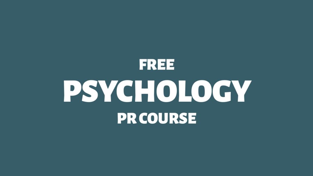 Free Psychology PR Course - Doctor Spin - Public Relations Blog