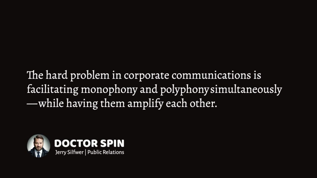 Monophony and polyphony in public relations.